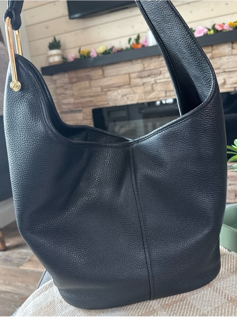 Michael Kors Sonny Medium Leather Hobo Shoulder Bag